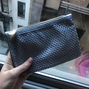 IPSY Periwinkle Blue Mesh Makeup Bag